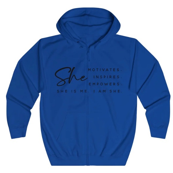 NWT Graphic Hooded Ladies "MOTIVATE" - Picture 1 of 2